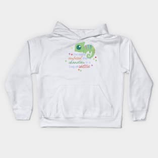 Confused Chameleon Kids Hoodie